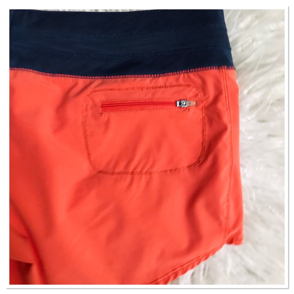 Oiselle Running Shorts Pull On Lined Orange Size Large - Picture 4 of 6